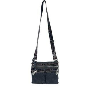 Brighton Billie Crossbody Bag Brown Crocodile Embossed With Dust Bag / Inserts